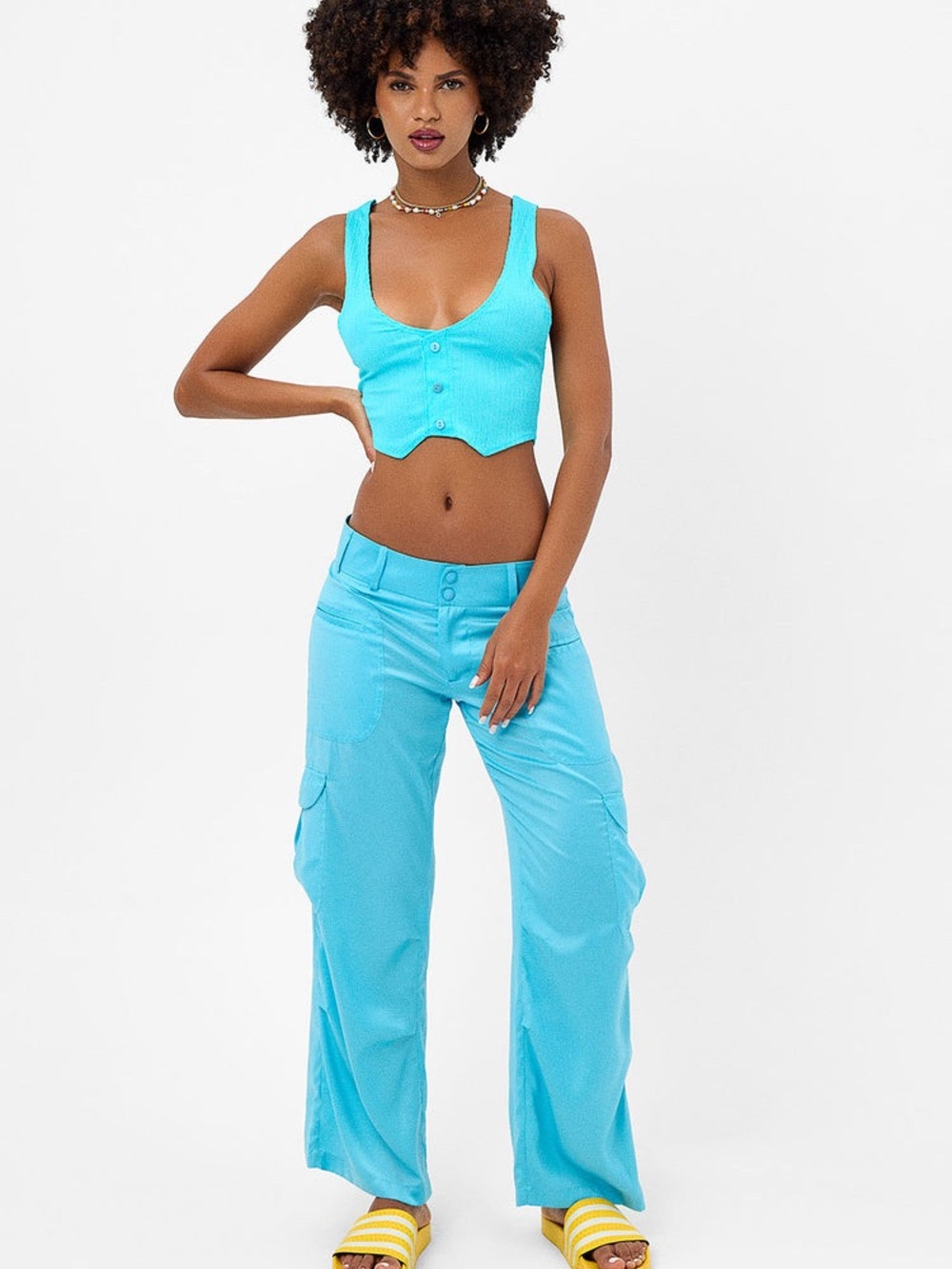 Frankie’s Bikinis Chilli Satin Cargo Pant